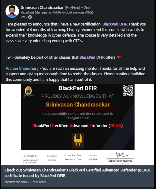 Learner review details