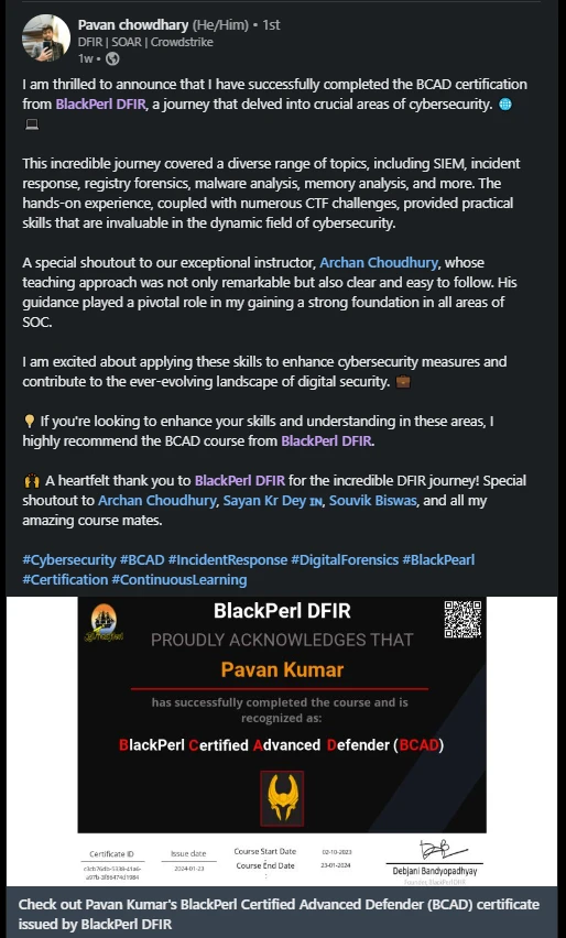Learner review details